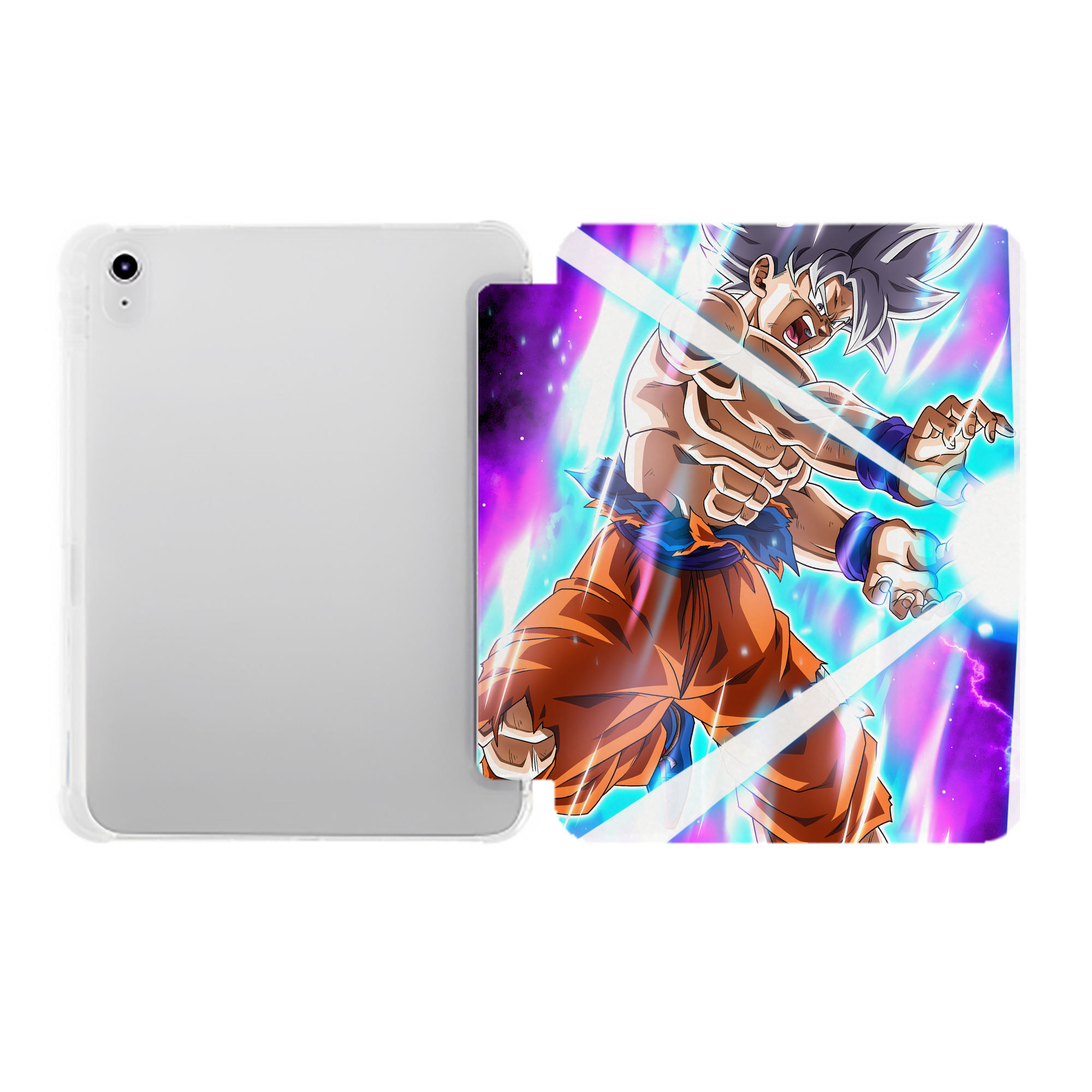 （画像用） ドラゴンボール DRAGON BALL IPad ケース ペン収納付き 三つ折りスタンド PUレザー×シリコン 対応機種9.5/10.5/10.9インチ